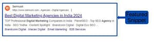 Featured Snippet as an added importance of SEO Technique